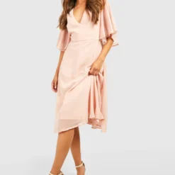 Robe De Demoiselle D'honneur à Manches Larges -Pas Cher Vêtue Diva Magasin dzz64473 blush xl 2 scaled