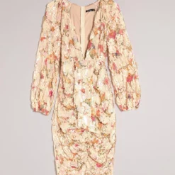 Robe Mi-longue à Paillettes Et Manches Bouffantes 8 Robe Mi-longue à Paillettes Et Manches Bouffantes -Pas Cher Vêtue Diva Magasin fzz69504 pastel20pink xl 2