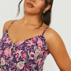 Grande Taille - Robe Mi-longue Volantée Avec Fermeture à Boutons -Pas Cher Vêtue Diva Magasin gzz01027 navy xl 3