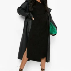 Maternité - Robe Mi-longue à Ceinture -Pas Cher Vêtue Diva Magasin gzz01391 black xl 2