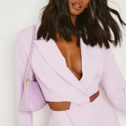 Tall - Robe Blazer Ajustée à Dos Nu 9 Tall - Robe Blazer Ajustée à Dos Nu -Pas Cher Vêtue Diva Magasin gzz03037 lilac xl 3
