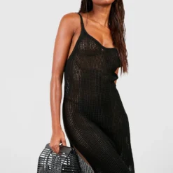 BOOHOO Robe De Plage Recyclée En Crochet 8 BOOHOO Robe De Plage Recyclée En Crochet -Pas Cher Vêtue Diva Magasin gzz04353 black xl 2