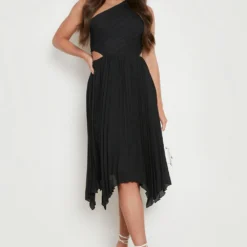 Tall - Robe Asymétrique Plissée