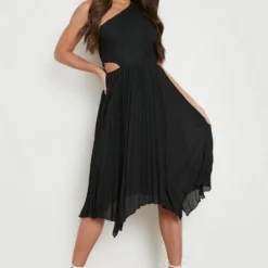 Tall - Robe Asymétrique Plissée 8 Tall - Robe Asymétrique Plissée -Pas Cher Vêtue Diva Magasin gzz07116 black xl 2