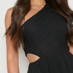 Tall - Robe Asymétrique Plissée 9 Tall - Robe Asymétrique Plissée -Pas Cher Vêtue Diva Magasin gzz07116 black xl 3