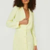 Tall - Robe Blazer Froncée -Pas Cher Vêtue Diva Magasin gzz11902 lemon xl
