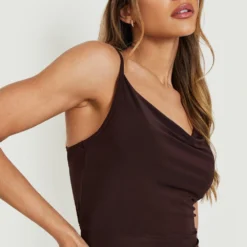 Robe Longue Effet Soyeux 9 Robe Longue Effet Soyeux -Pas Cher Vêtue Diva Magasin gzz13637 chocolate xl 3