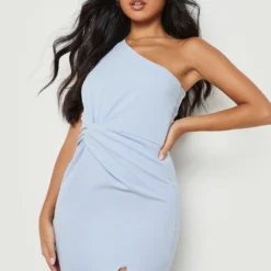 Petite - Robe Mi-longue Asymétrique à Volants -Pas Cher Vêtue Diva Magasin gzz14126 sky20blue xl 3