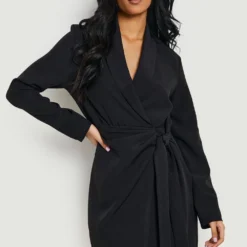 Tall - Robe Blazer Froncée à Attaches