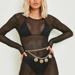 Robe De Plage à Dos Nu 9 Robe De Plage à Dos Nu -Pas Cher Vêtue Diva Magasin gzz15304 black xl 3