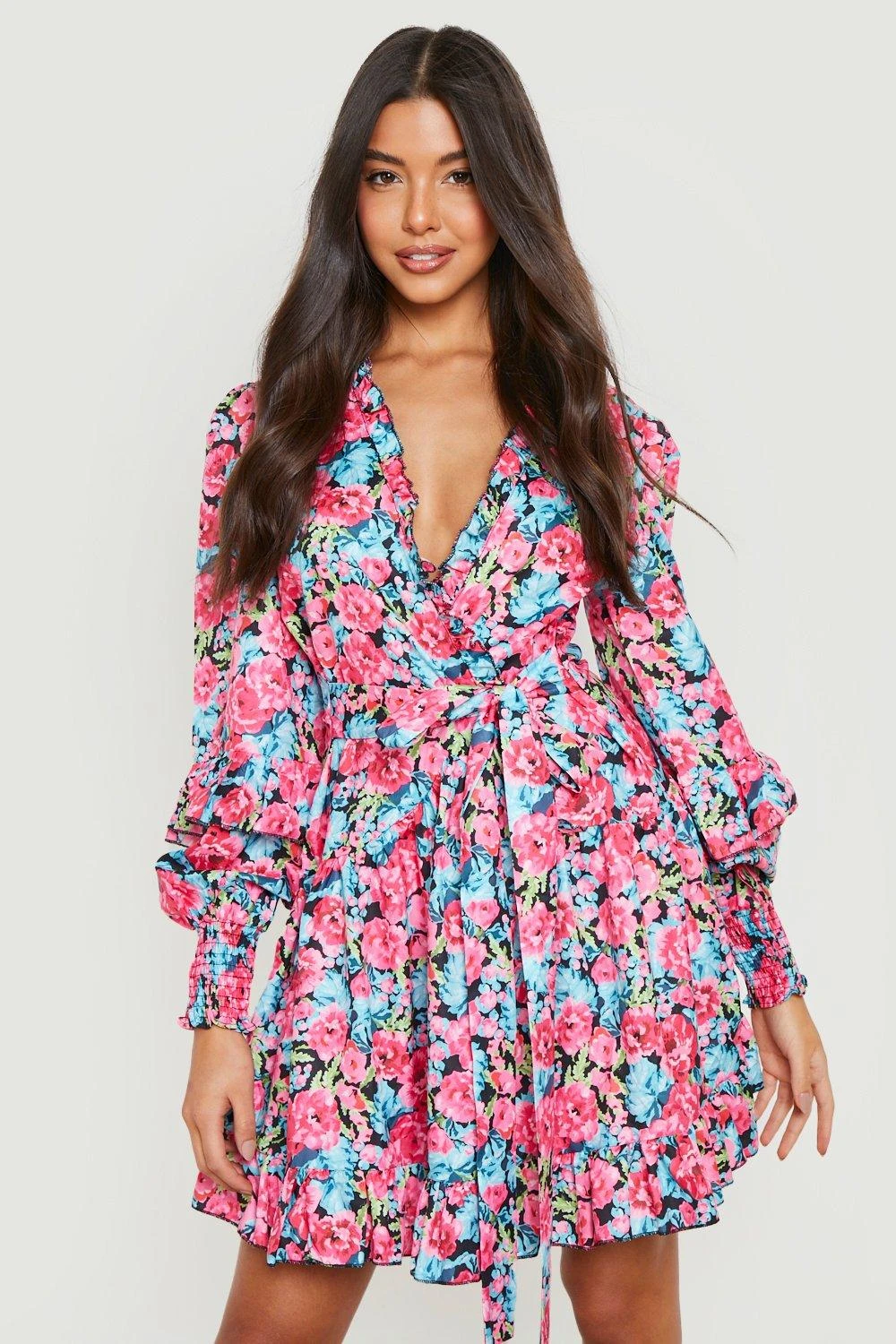 Robe Patineuse Imprimée à Volants 5 Robe Patineuse Imprimée à Volants – Image 3