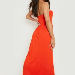 Robe De Plage Longue -Pas Cher Vêtue Diva Magasin gzz15750 orange xl 1