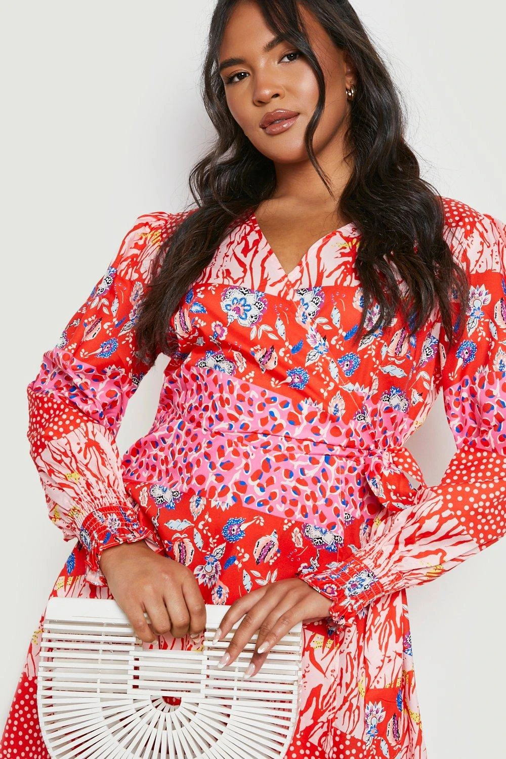 Grande Taille - Robe Portefeuille Imprimée 6 Grande Taille - Robe Portefeuille Imprimée – Image 4