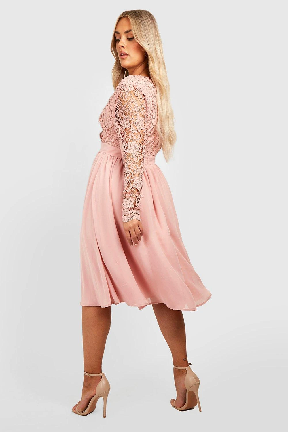 Grande Taille - Robe Dos Nu En Dentelle 4 Grande Taille - Robe Dos Nu En Dentelle – Image 2