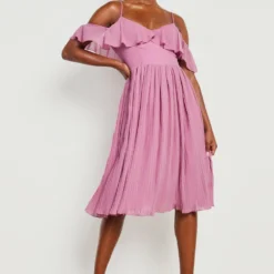 Tall - Robe De Demoiselle D'honneur Mi-longue -Pas Cher Vêtue Diva Magasin gzz17444 rose xl 2