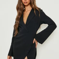 Robe Blazer Asymétrique 9 Robe Blazer Asymétrique -Pas Cher Vêtue Diva Magasin gzz18217 black xl 3