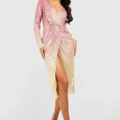 Tall - Robe Portefeuille Pailletée