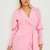 Robe Blazer à Manches Bouffantes -Pas Cher Vêtue Diva Magasin gzz19905 candy20pink xl