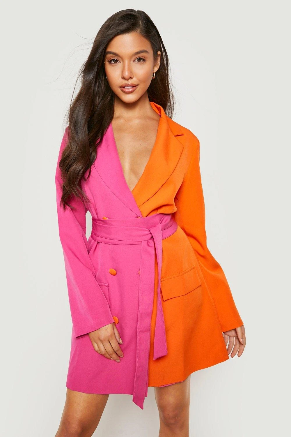 Robe Blazer Tissée à Nouer 3 Robe Blazer Tissée à Nouer