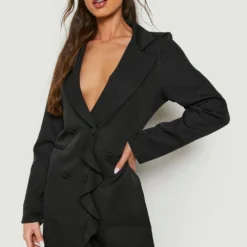 Robe Blazer à Volants