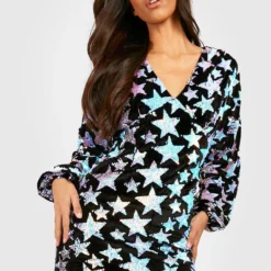 Tall - Robe Pailletée En Velours