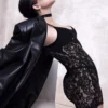 Kourtney Kardashian Barker - Robe Nuisette Courte En Dentelle