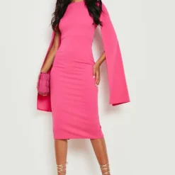 Tall - Robe Cape Moulante 8 Tall - Robe Cape Moulante -Pas Cher Vêtue Diva Magasin gzz22820 hot20pink xl 2