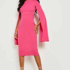 Tall - Robe Cape Moulante 9 Tall - Robe Cape Moulante -Pas Cher Vêtue Diva Magasin gzz22820 hot20pink xl 3