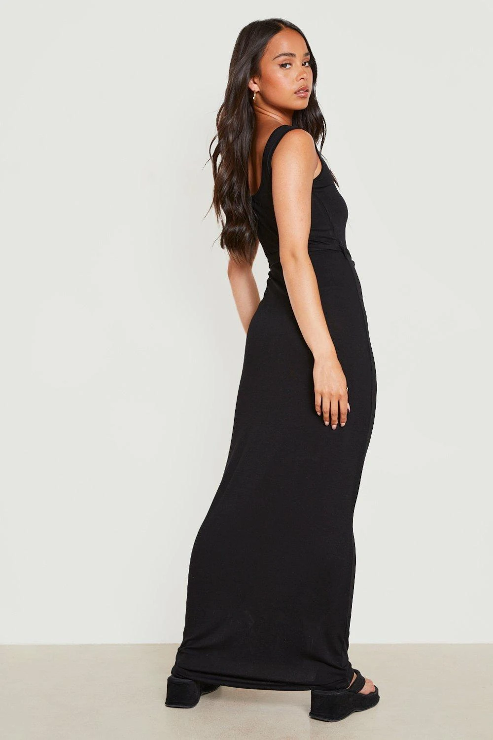 Petite - Robe à Col Rond Et Ceinture 4 Petite - Robe à Col Rond Et Ceinture – Image 2