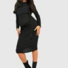 BOOHOO Maternité - Robe De Grossesse Nouée Côtelée 2 BOOHOO Maternité - Robe De Grossesse Nouée Côtelée -Pas Cher Vêtue Diva Magasin gzz24635 black xl scaled