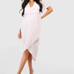 Maternité - Robe De Grossesse Portefeuille Torsadée