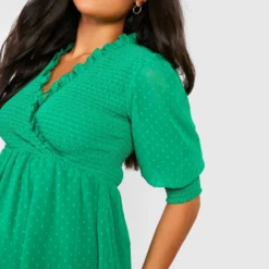 Maternité - Robe De Grossesse Plumetis En Mesh -Pas Cher Vêtue Diva Magasin gzz25054 green xl 3 scaled