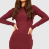 Robe Moulante En Coton -Pas Cher Vêtue Diva Magasin gzz25375 wine xl