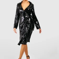 Robe De Soirée De Pailletée -Pas Cher Vêtue Diva Magasin gzz25504 black xl 2 scaled