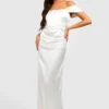 Robe Corset Satinée Drapée 2 Robe Corset Satinée Drapée -Pas Cher Vêtue Diva Magasin gzz25605 white xl scaled