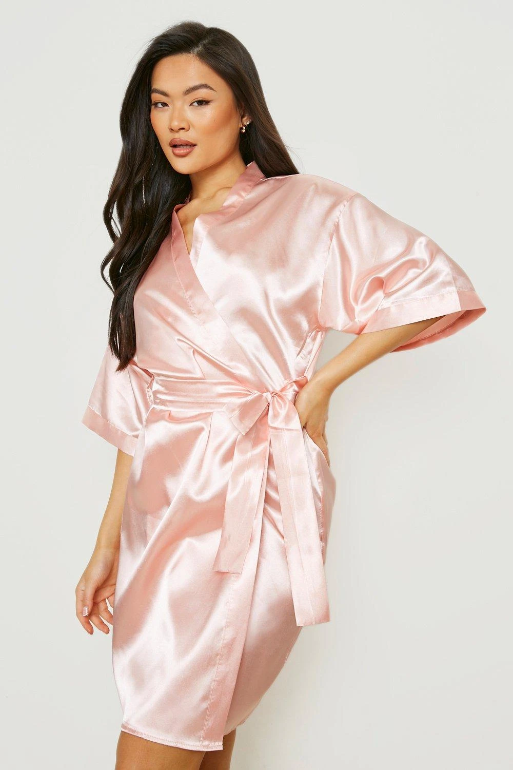 Robe De Chambre Satinée à Slogan 4 Robe De Chambre Satinée à Slogan – Image 2