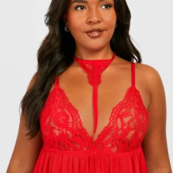Grande Taille - Robe à Volants -Pas Cher Vêtue Diva Magasin gzz29554 red xl 3 scaled