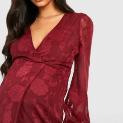 Maternité - Robe De Grossesse Fleurie 8 Maternité - Robe De Grossesse Fleurie -Pas Cher Vêtue Diva Magasin gzz30698 wine xl 2