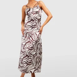 Robe Droite Zébrée