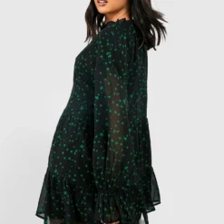 Robe à Volants étagés Et Imprimé étoile -Pas Cher Vêtue Diva Magasin gzz32284 multi xl 1