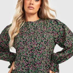 Grande Taille - Robe Mi-longue à Col Rond Et Volants 8 Grande Taille - Robe Mi-longue à Col Rond Et Volants -Pas Cher Vêtue Diva Magasin gzz32405 leopard xl 2