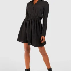 Tall - Robe Chemise Texturée