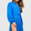 Robe Chemise -Pas Cher Vêtue Diva Magasin gzz32881 cobalt xl