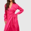 Robe Portefeuille Mi-longue -Pas Cher Vêtue Diva Magasin gzz32897 hot20pink xl