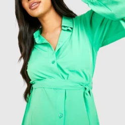 Maternité - Robe Chemise De Grossesse -Pas Cher Vêtue Diva Magasin gzz33666 bright20green xl 3 scaled