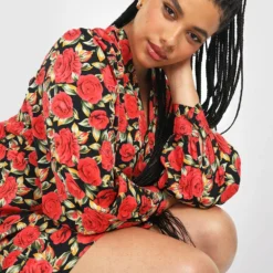 Grande Taille - Robe Patineuse -Pas Cher Vêtue Diva Magasin gzz34582 red xl 3