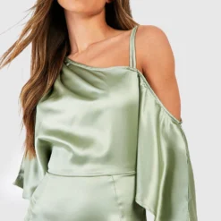 Robe De Demoiselle D'honneur Longue Satinée -Pas Cher Vêtue Diva Magasin gzz35356 sage xl 3