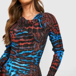 Robe Mi-longue à Imprimé Léopard -Pas Cher Vêtue Diva Magasin gzz35934 multi xl 3