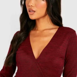 Petite - Robe Patineuse En Maille -Pas Cher Vêtue Diva Magasin gzz37257 red xl 3