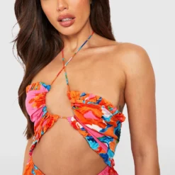 Tall - Robe Dos Nu à Découpes -Pas Cher Vêtue Diva Magasin gzz37461 multi xl 3